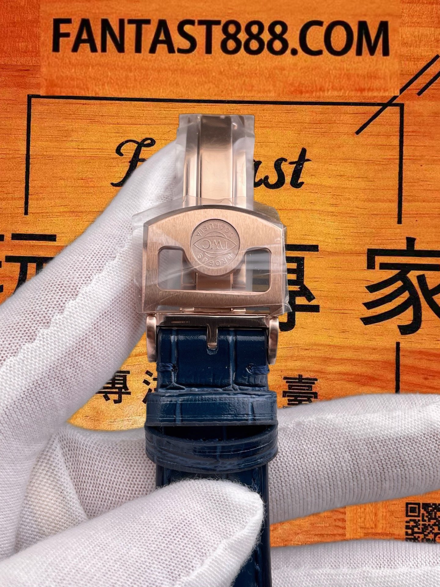 高仿IWC萬國-葡萄牙萬年曆-藍盤玫瑰金-42mm-APS廠 實拍 7