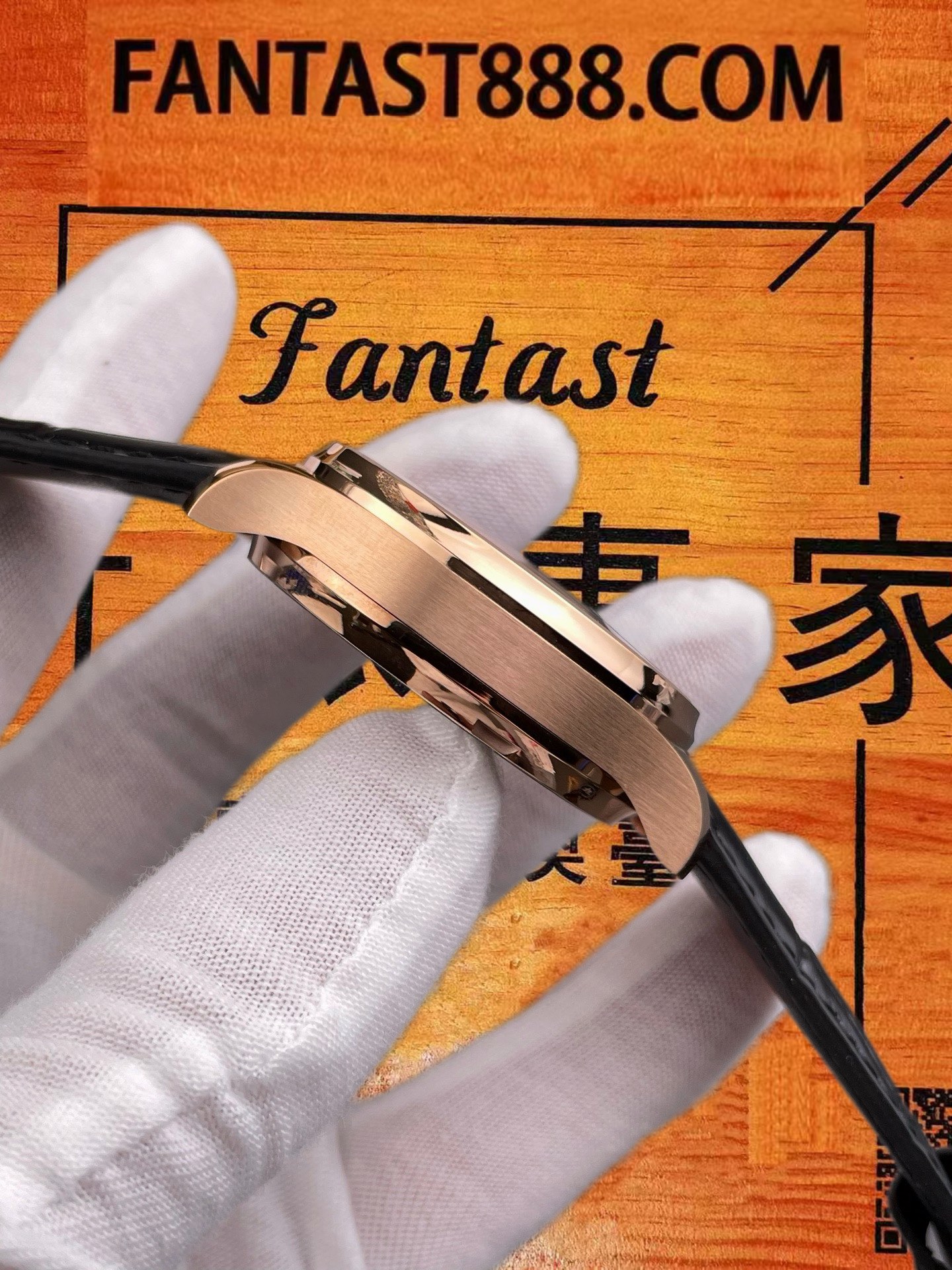高仿IWC萬國-葡萄牙七日鏈-黑金玫瑰金-42mm-ZF廠 實拍 2