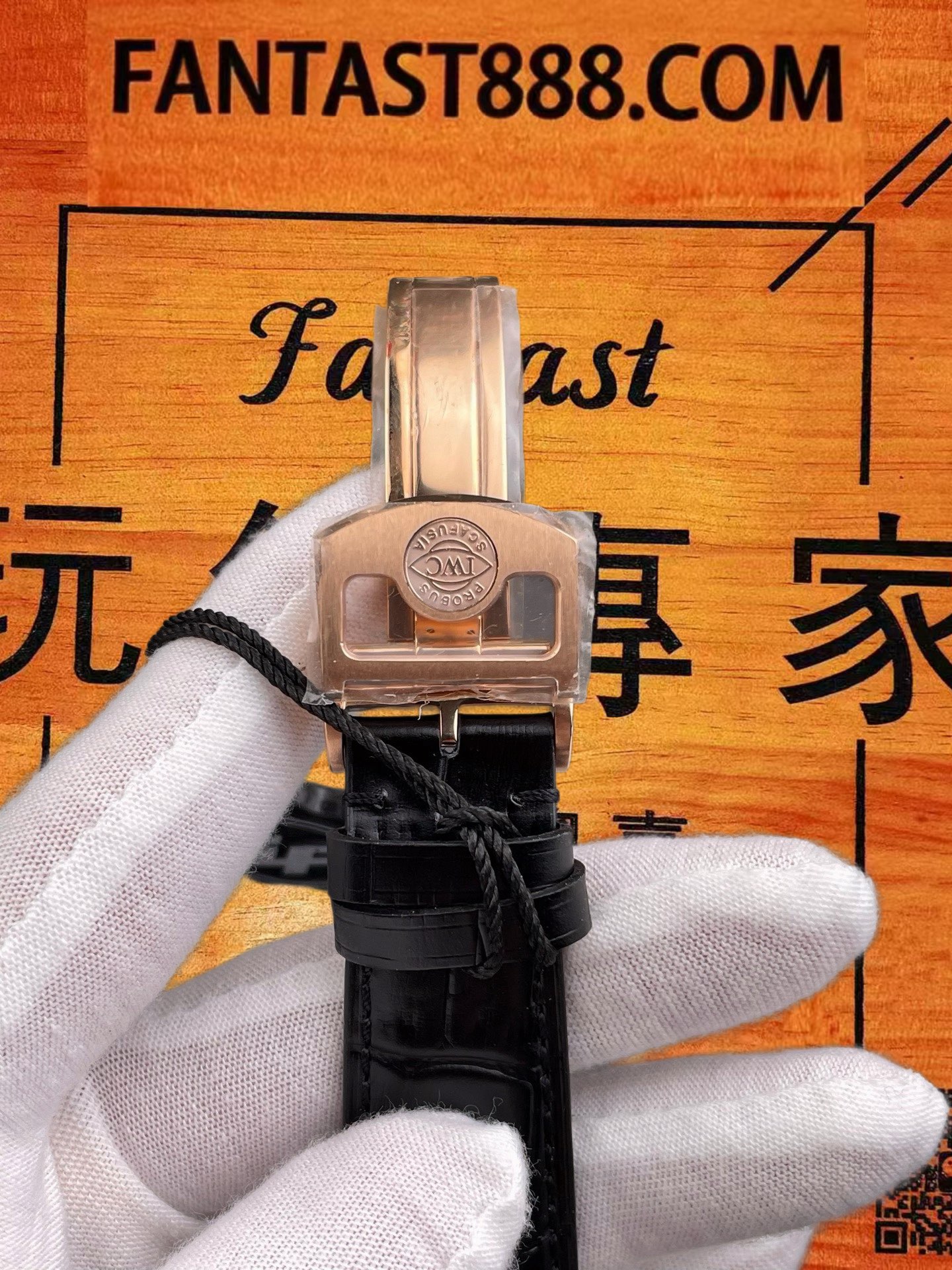 高仿IWC萬國-葡萄牙七日鏈-黑金玫瑰金-42mm-ZF廠 實拍 6