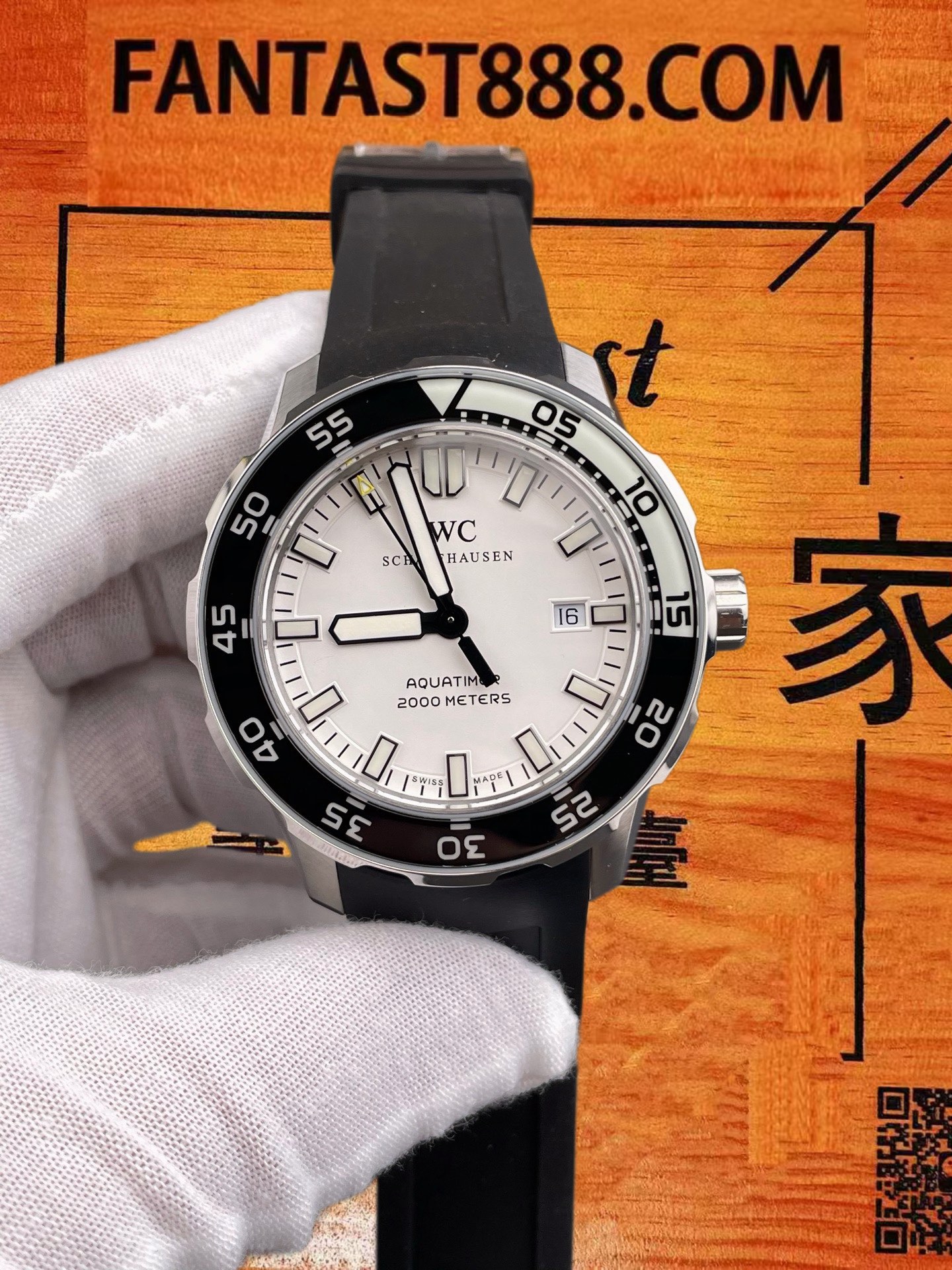 高仿IWC萬國-海洋時計-四分之一白-42mm-IWC廠 實拍 1