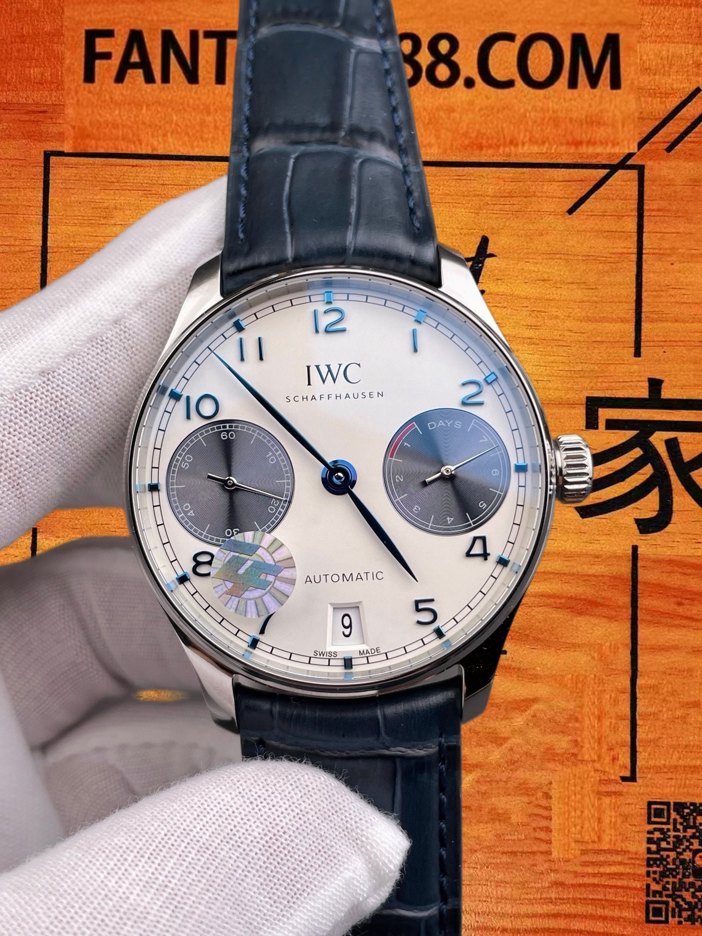 高仿IWC萬國-葡萄牙七日鏈-熊貓盤-42mm-AZ廠 實拍 3