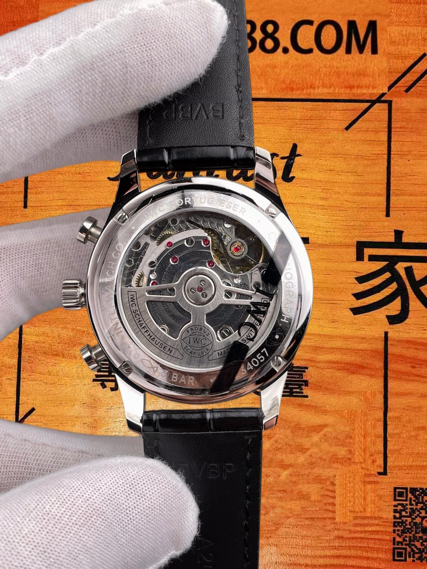 高仿IWC萬國-葡萄牙計時-紅盤透底-41mm-AZ廠 實拍 5