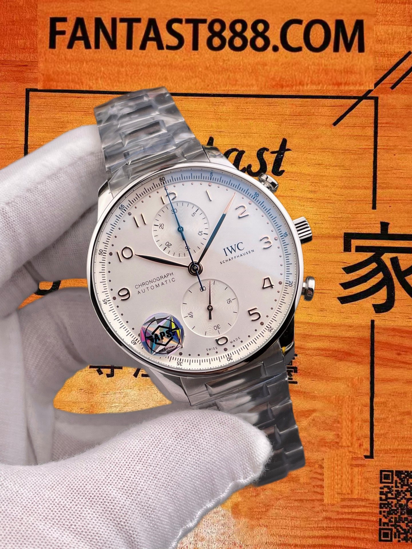 高仿IWC萬國-葡萄牙計時-金針透底-41mm-一體機69355-APS廠 實拍 2