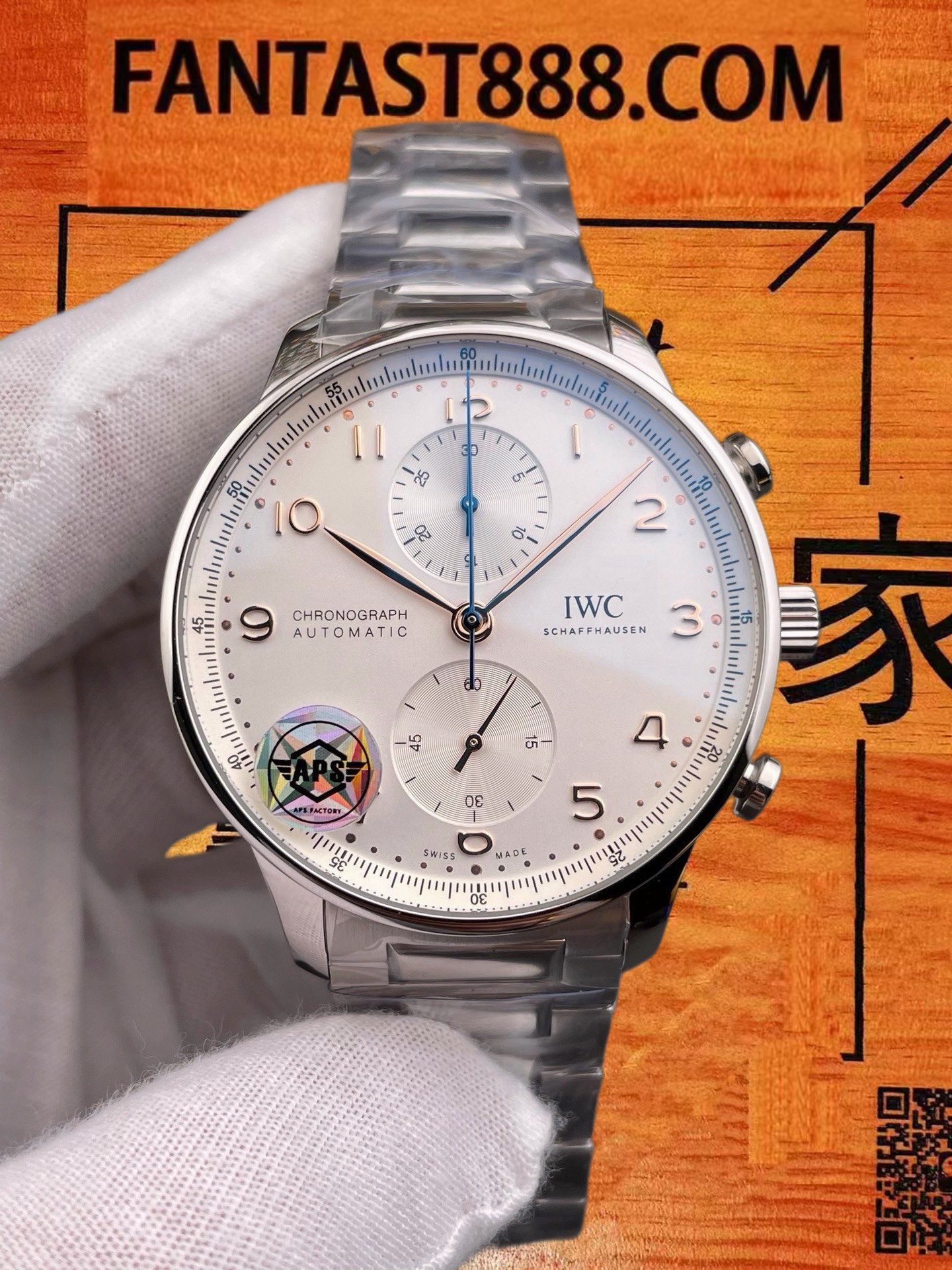 高仿IWC萬國-葡萄牙計時-金針透底-41mm-一體機69355-APS廠 實拍 3