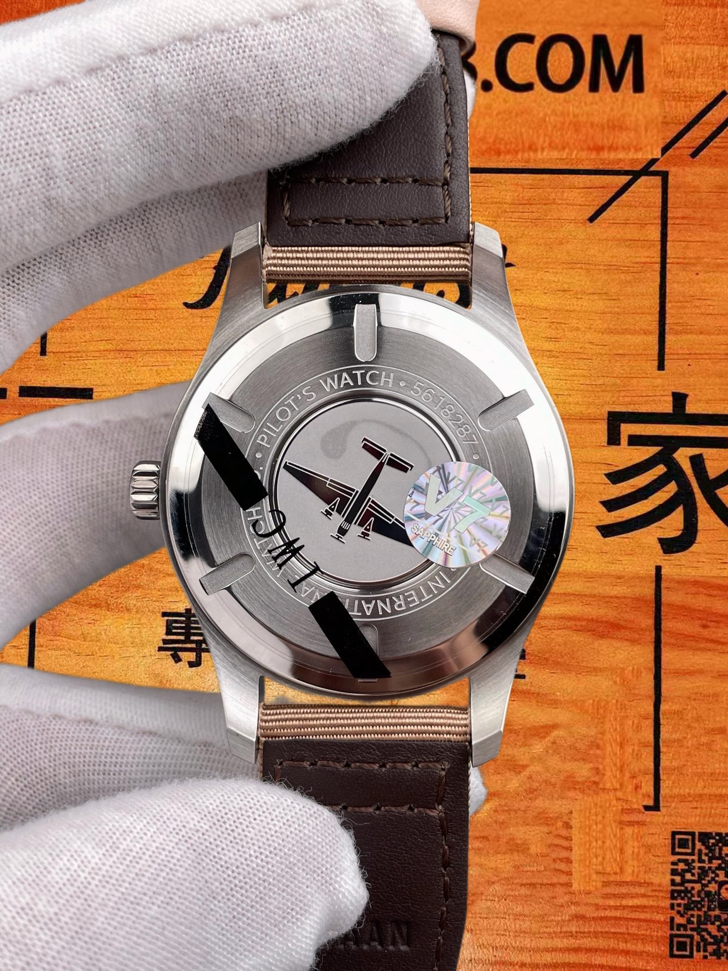 高仿IWC萬國-飛行員馬克十八-白盤-40mm-V7廠-2892機 實拍 5