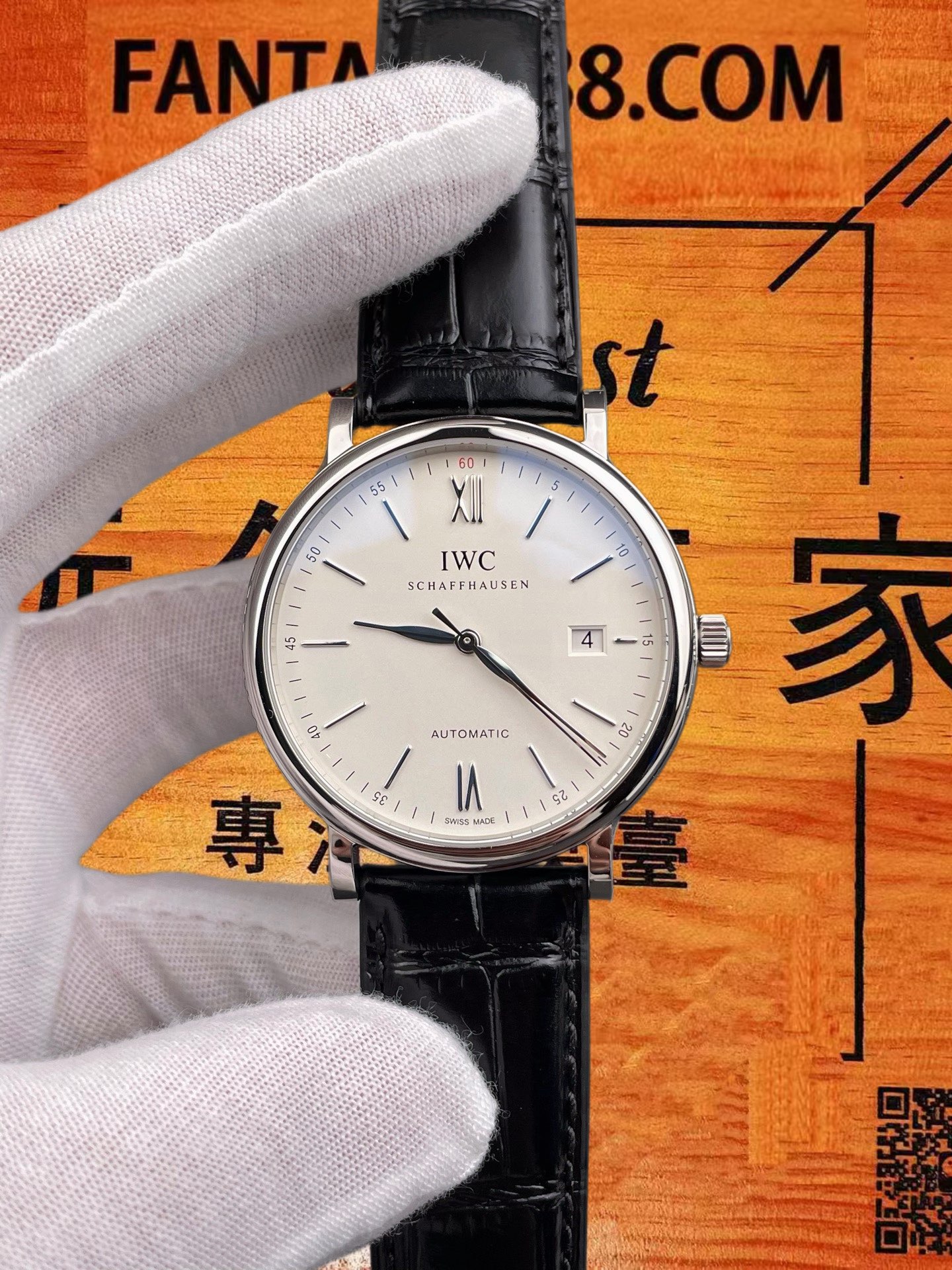 高仿IWC萬國-波濤菲諾-紅60白盤-40mm-V7廠-2892機 實拍 1