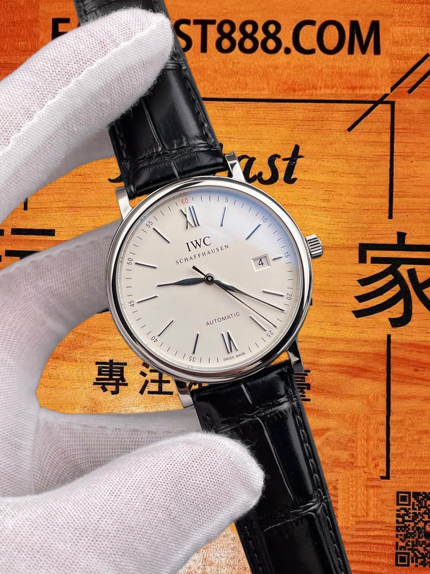 高仿IWC萬國-波濤菲諾-紅60白盤-40mm-V7廠-2892機 實拍 2