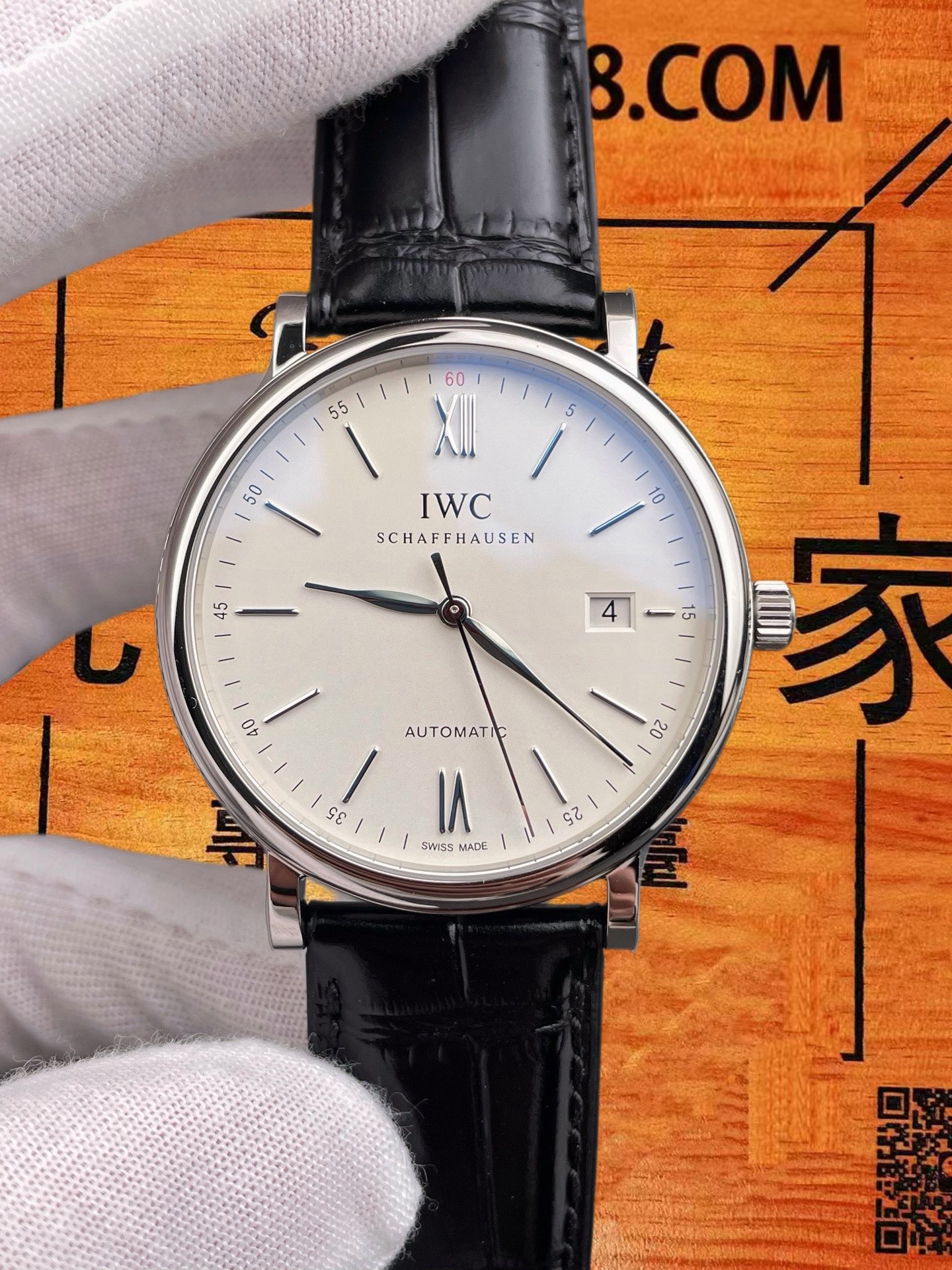 高仿IWC萬國-波濤菲諾-紅60白盤-40mm-V7廠-2892機 實拍 3