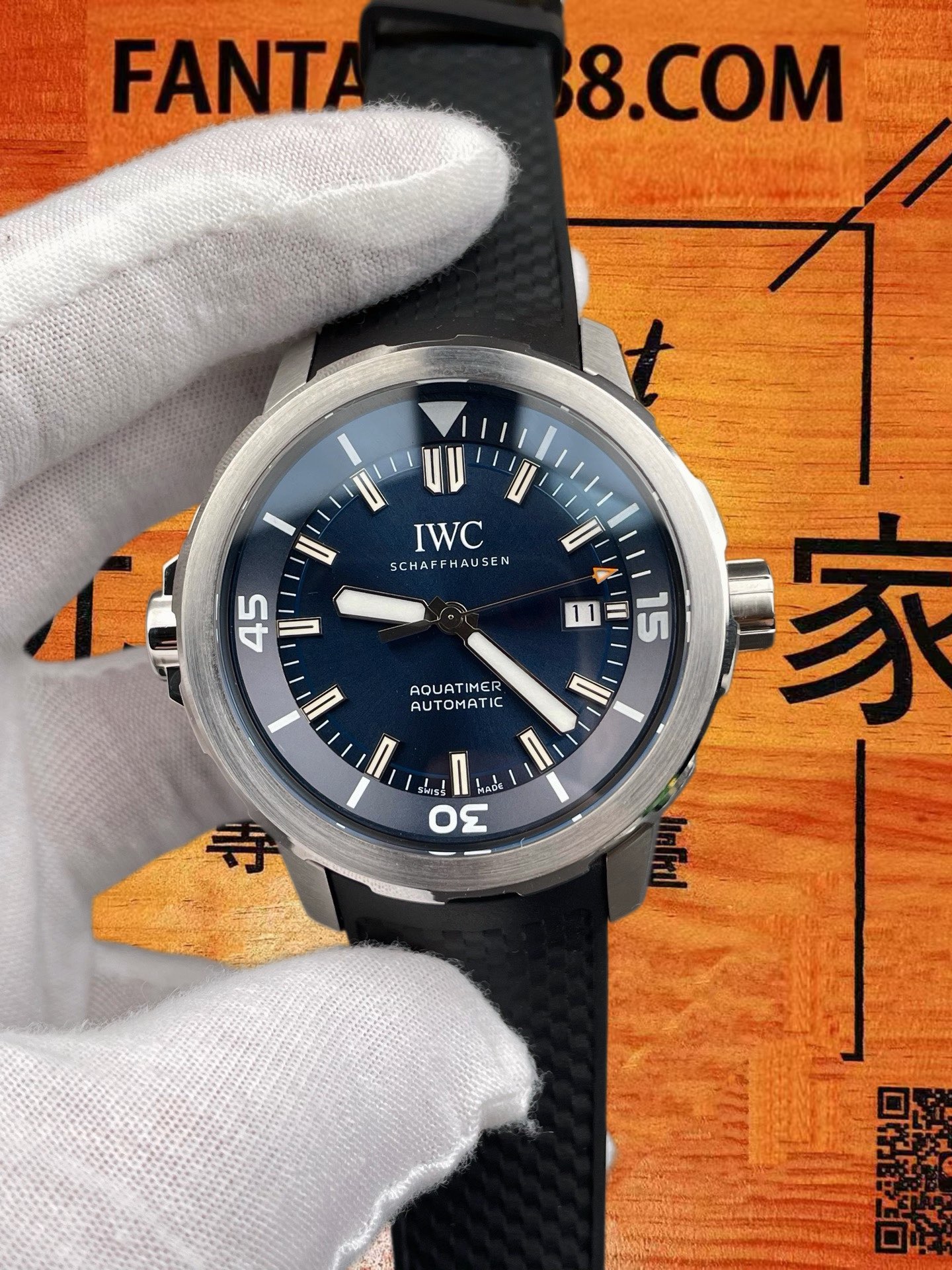 高仿IWC萬國-海洋時計-藍盤三針-42mm-TB廠-2824機 實拍 1