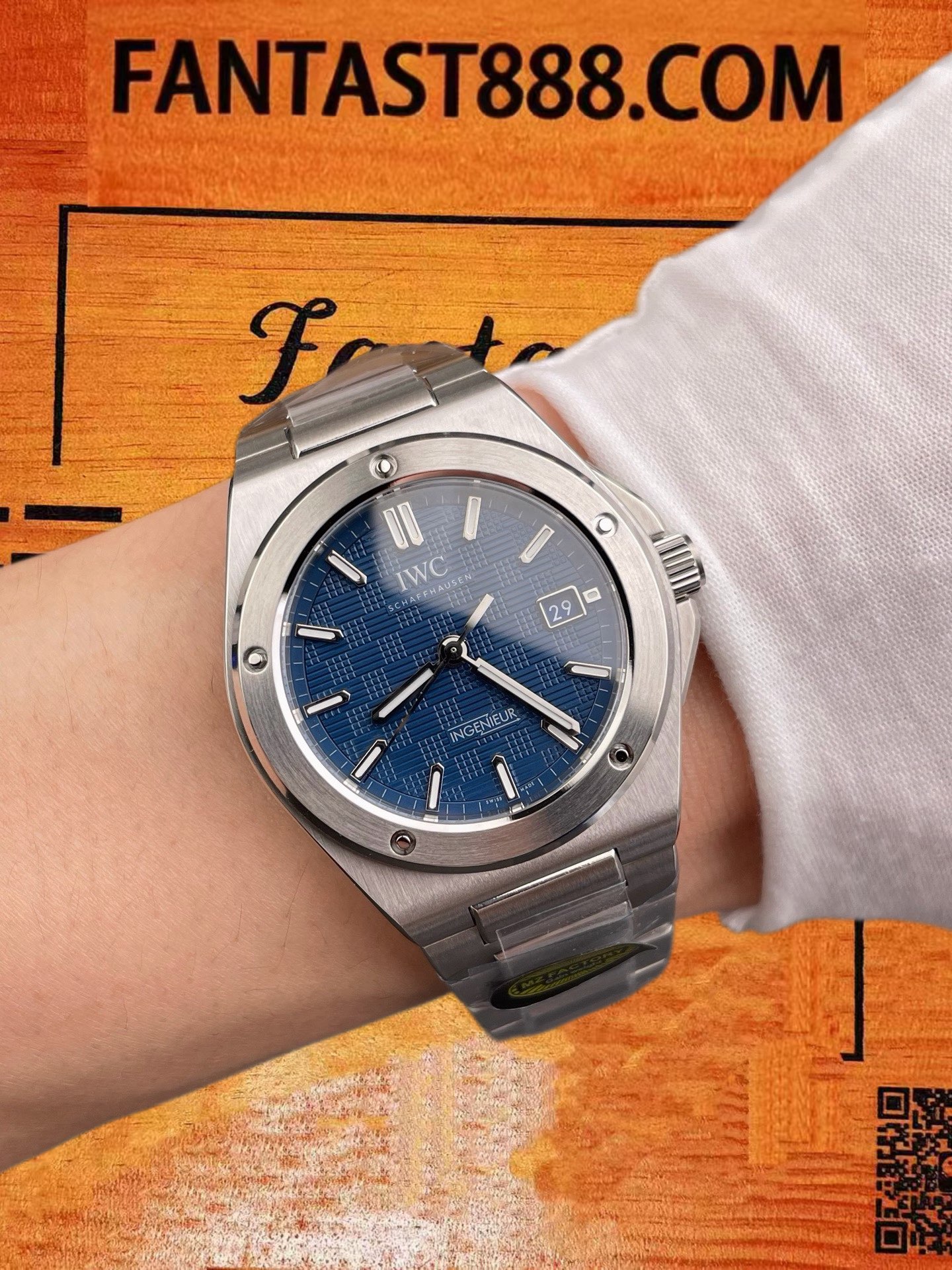 高仿IWC萬國-工程師-藍盤-40mm-MZ廠-2892機 實拍 7