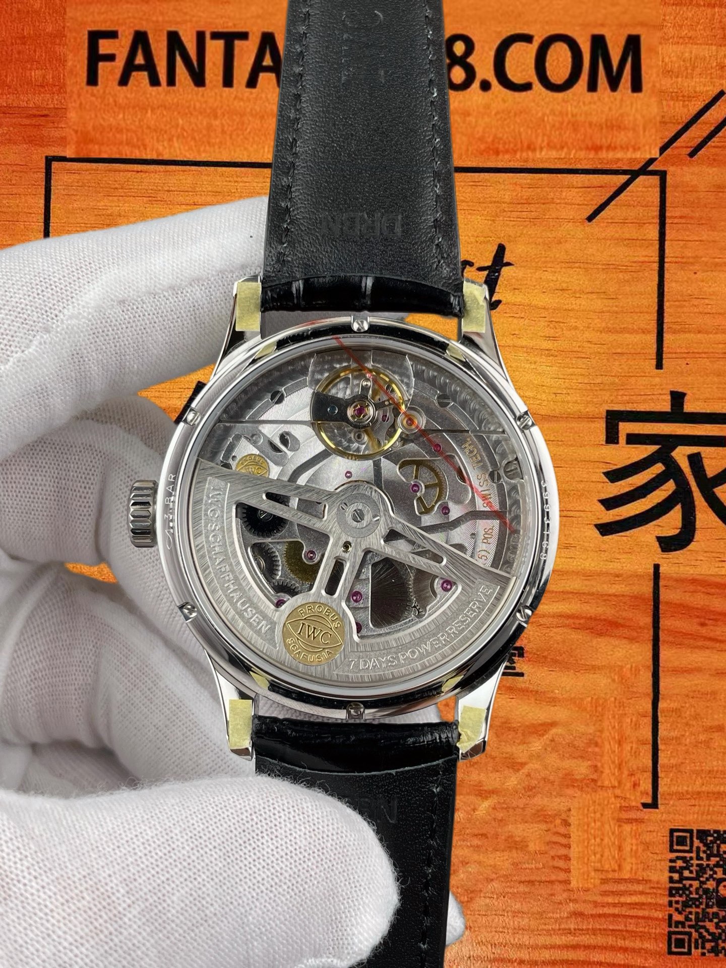 高仿IWC萬國-葡萄牙年曆-藍盤鋼殼-44mm-V7廠-IW503501 實拍 5