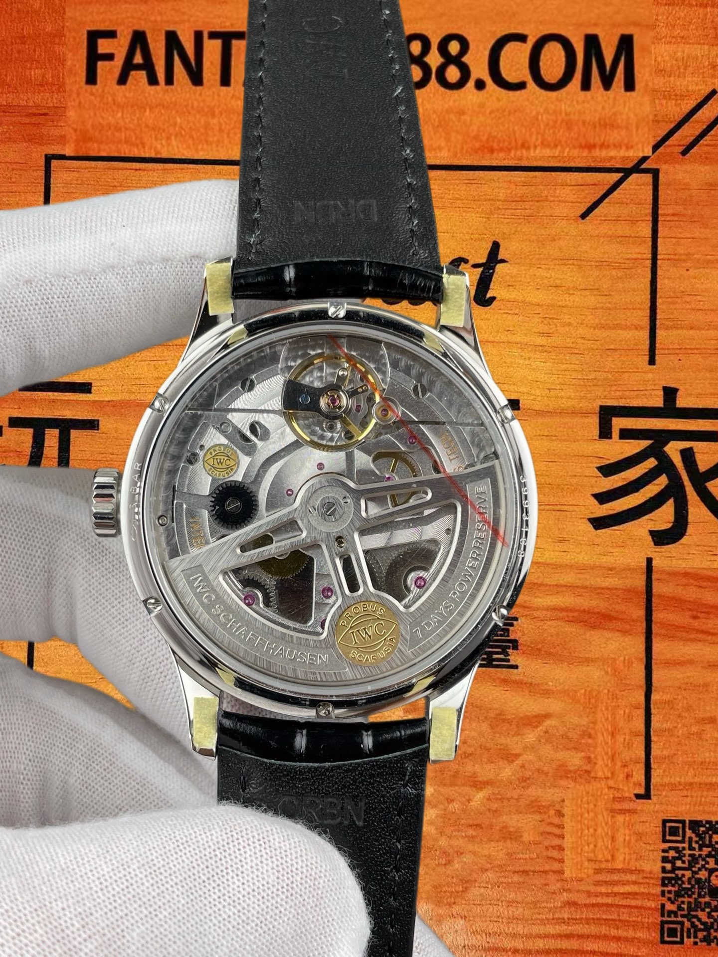高仿IWC萬國-葡萄牙年曆-綠盤鋼殼-44mm-V7廠-IW503501 實拍 5