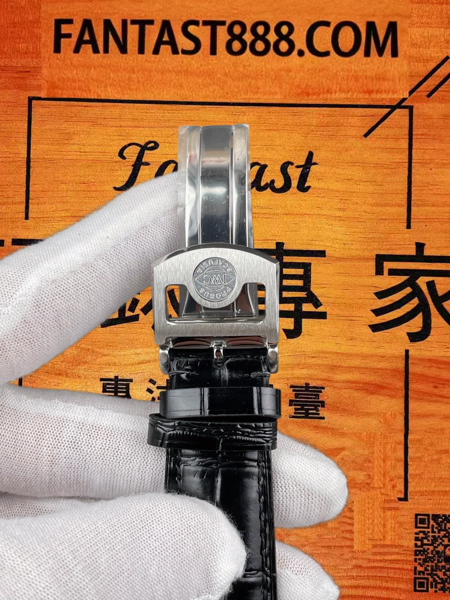 高仿IWC萬國-葡萄牙年曆-黑盤鋼殼-44mm-V7廠-IW503501 實拍 8