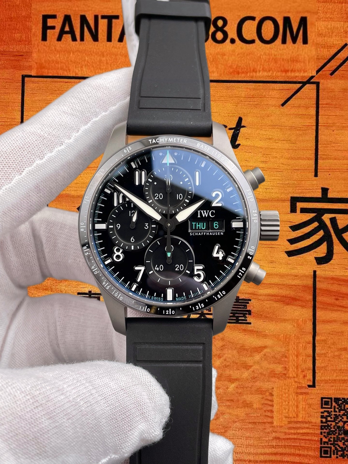 高仿IWC萬國-飛行員計時-黑盤-41mm-BLS廠
