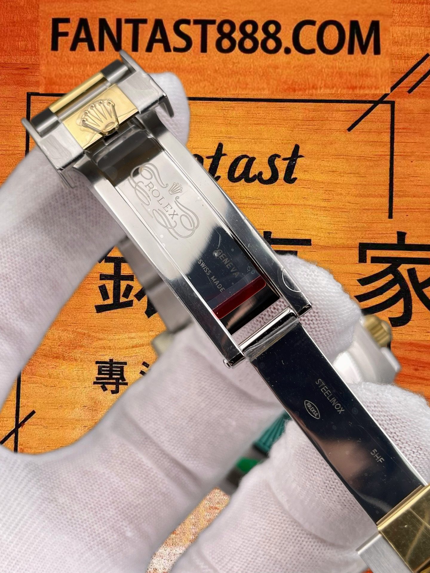 高仿RC廠配重間金水鬼復刻腕錶實拍圖8