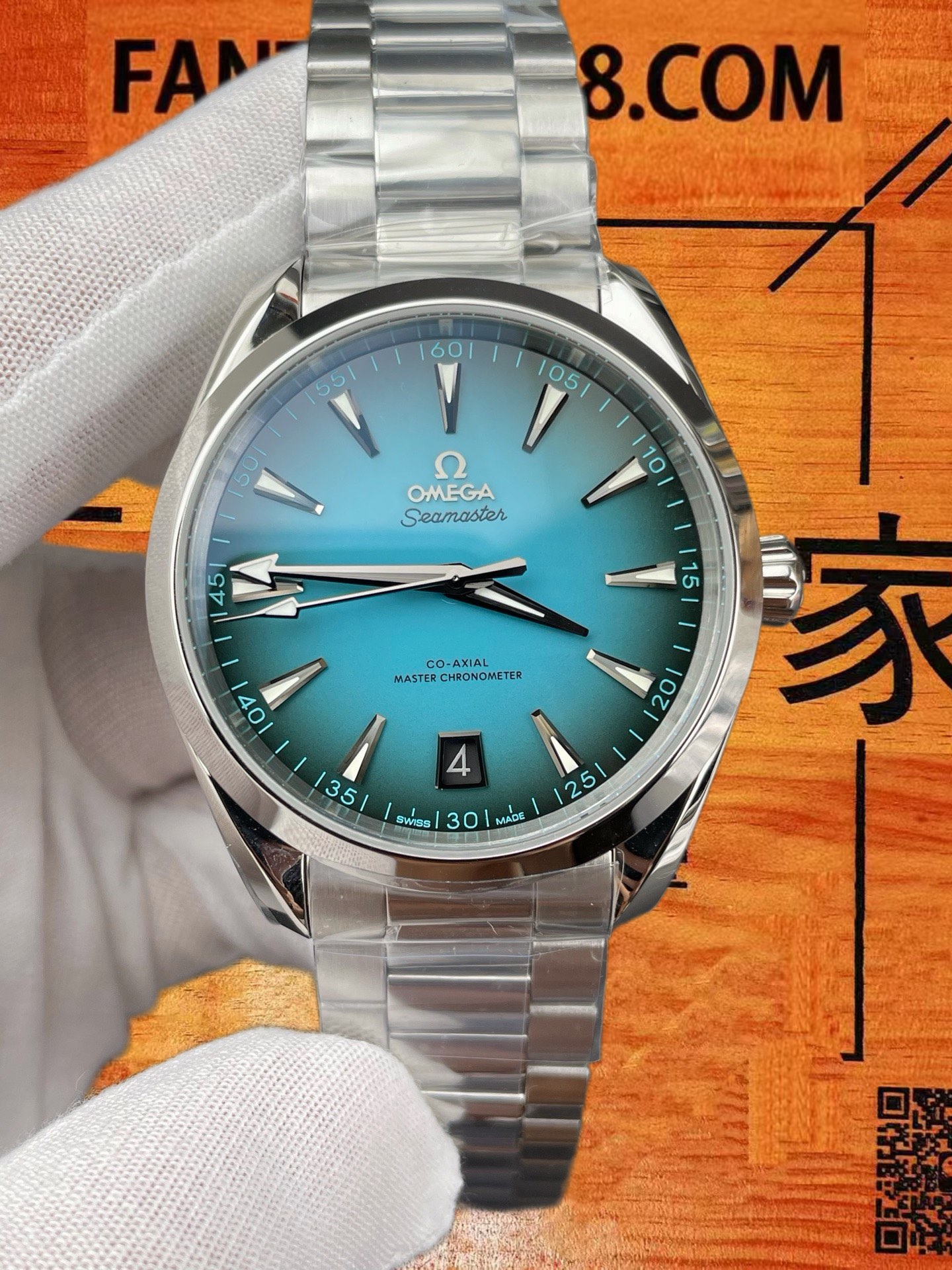 高仿歐米茄-海馬150米Aqua Terra-綠松石-41mm-8900機芯-VS廠 實拍 3