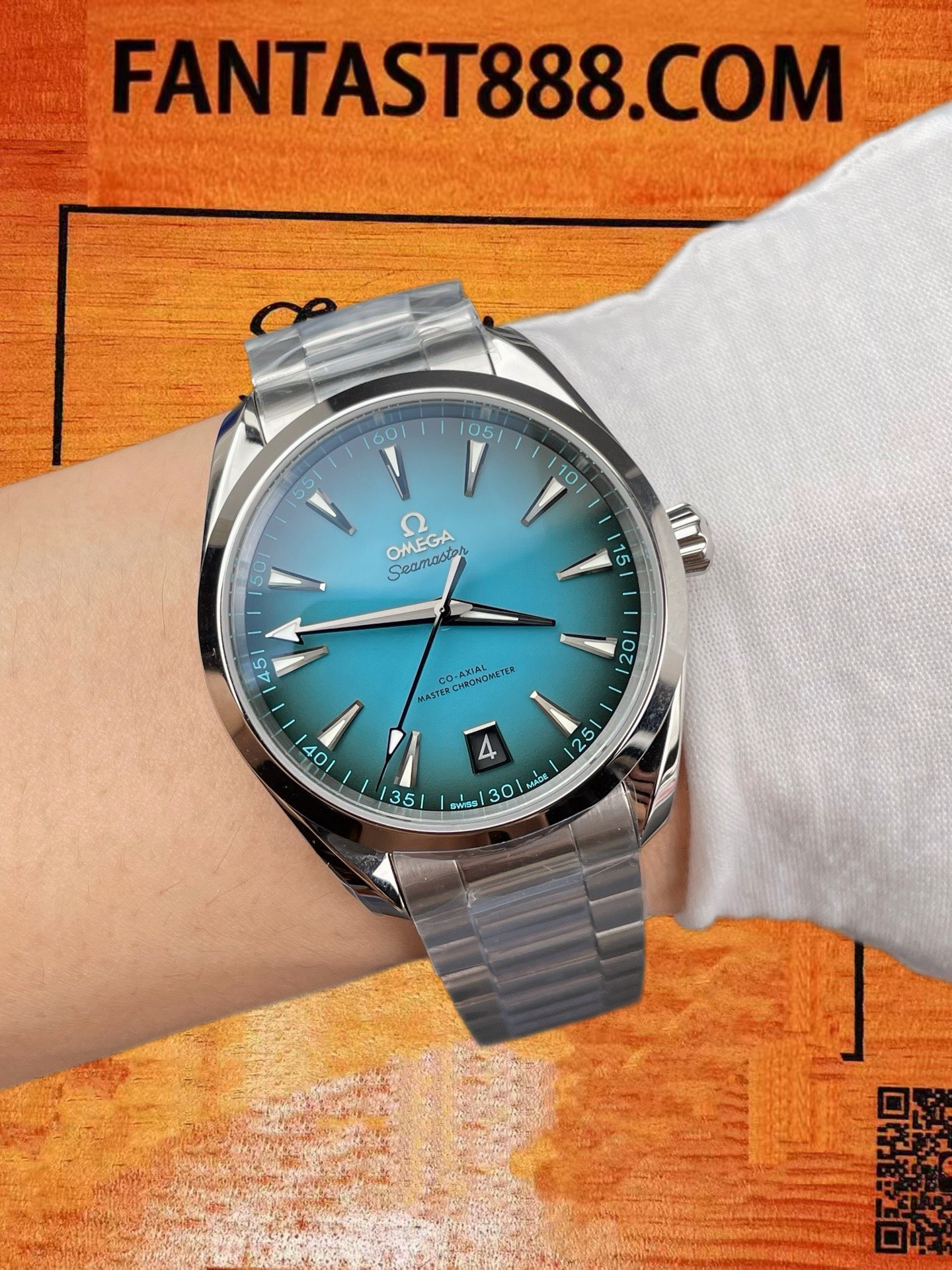 高仿歐米茄-海馬150米Aqua Terra-綠松石-41mm-8900機芯-VS廠 實拍 9