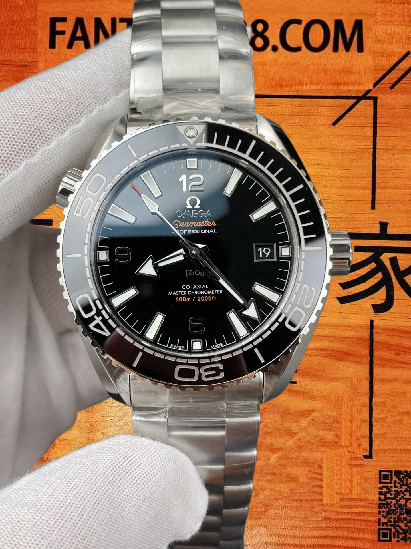 高仿歐米茄-海馬600米Planet Ocean-黑盤-43.5mm-8900機芯-VS廠 實拍 3