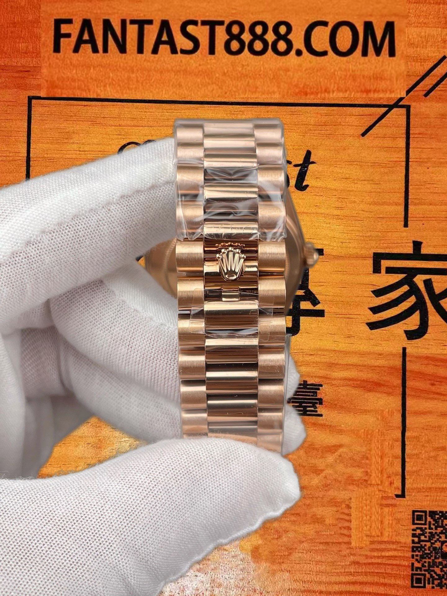 高仿勞力士-Day-Date 36mm-玫瑰金香檳金羅馬字-3255機-配重208G-CBD廠 實拍 8