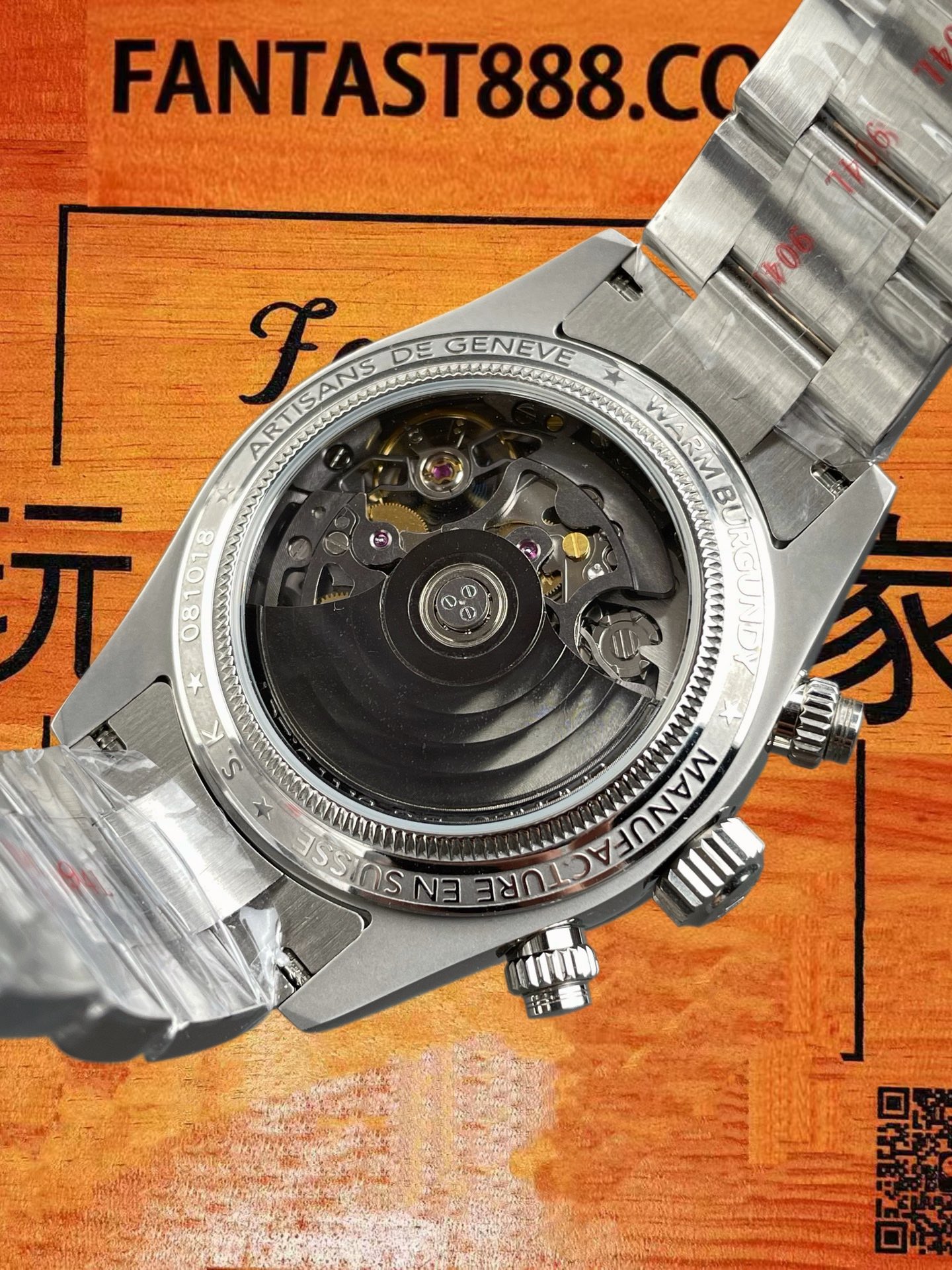 高仿ADG定製勞力士-迪通拿-紫砂盤背透-40mm-4130機芯-鋼殼 實拍 5