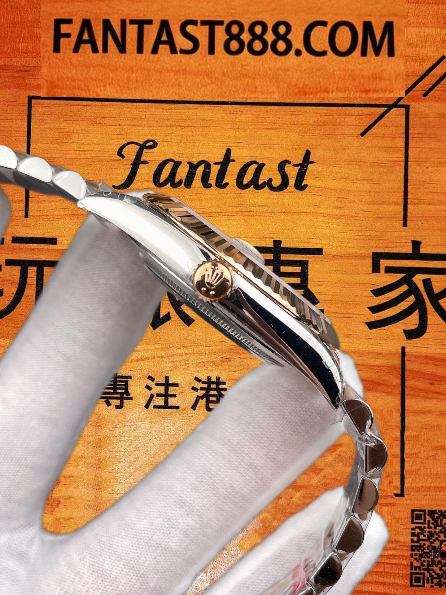高仿VS廠勞力士Datejust 41日誌間玫金綠蘿灰盤/VS自研3235一體機芯/正品公價¥105000 實拍 4