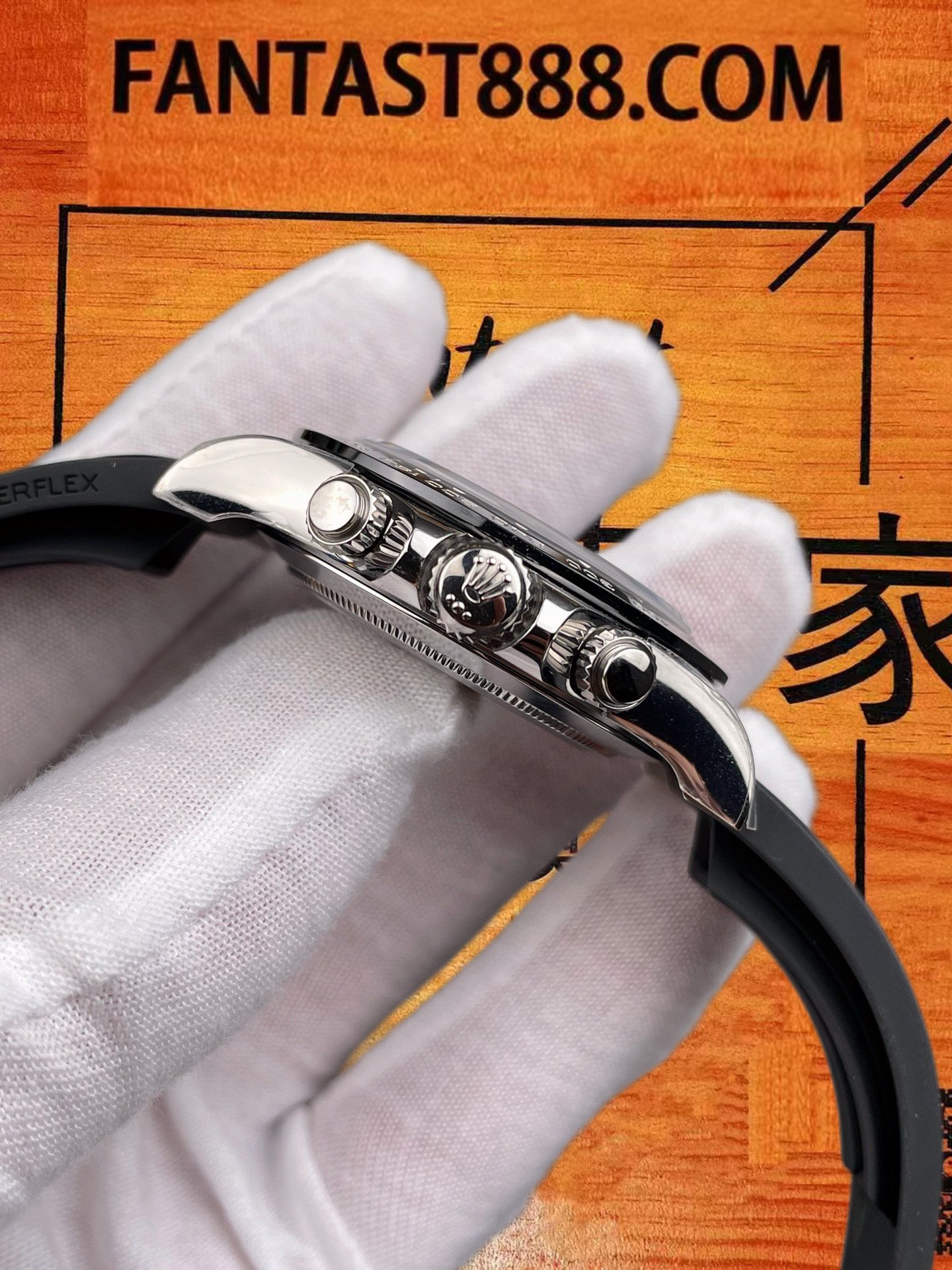高仿N6廠勞力士Daytona 40迪通拿陨石面/4130改製機芯/黑色陶瓷圈Oysterflex/正品公價¥350000 實拍 6