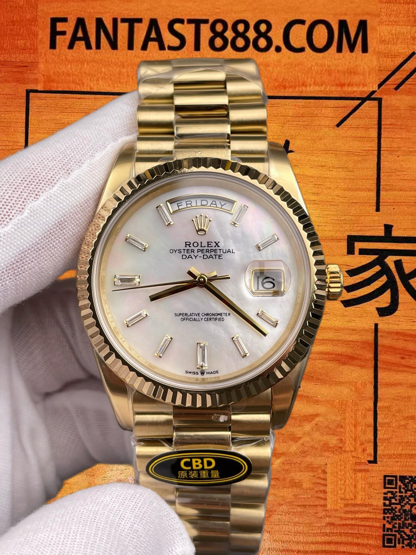高仿CBD廠勞力士DD 40全金貝母盤星期日曆/上海3255機芯/配重211G接近正品/正品公價¥380000 實拍 3