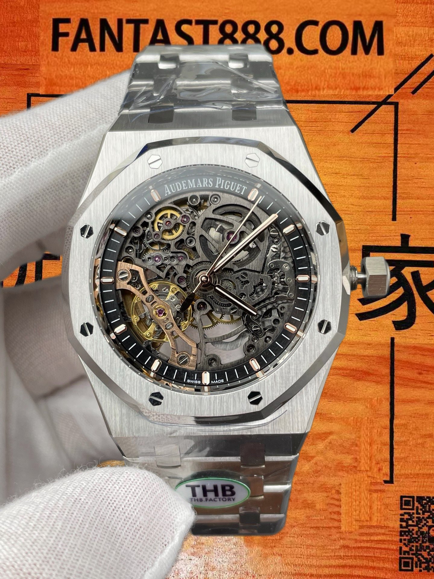 THB廠 愛彼15407精鋼鏤空 機芯細節實拍