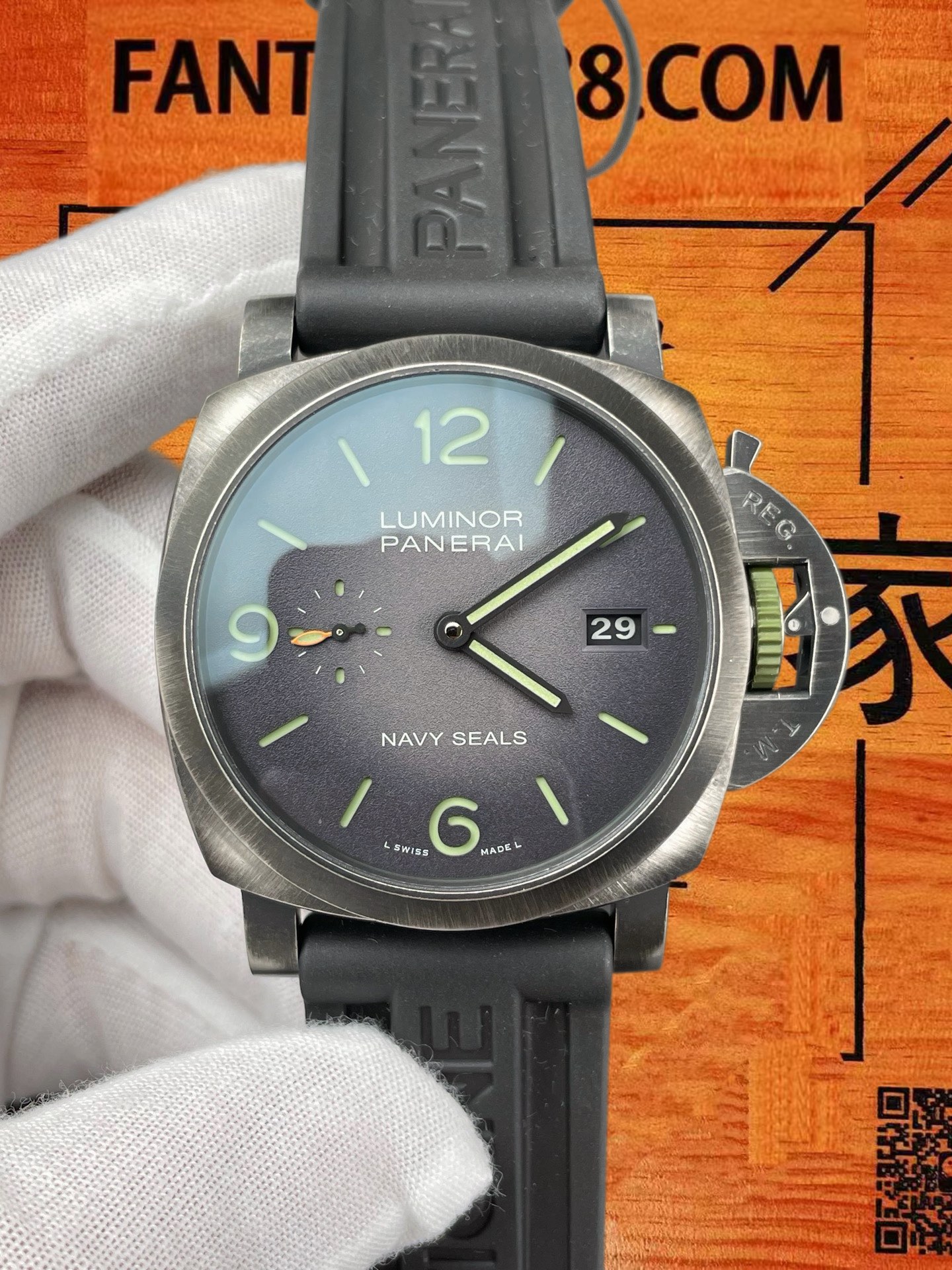 高仿VS廠沛納海Panerai Luminor PAM 01412 NAVY SEALS海豹部隊44mm磨砂鈦金屬殼/VS自研P9010機芯72小時動儲/正品公價¥95000 實拍 3