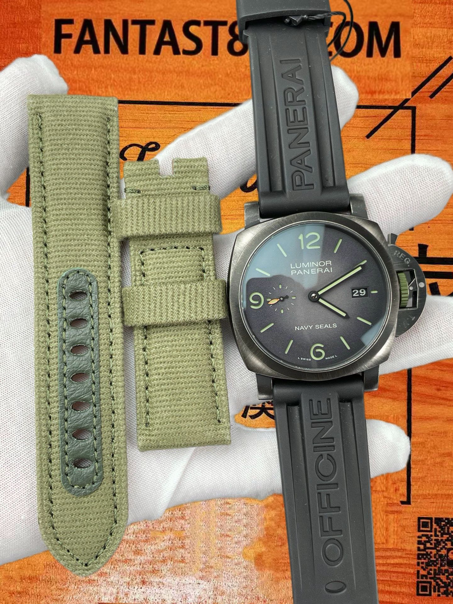 高仿VS廠沛納海Panerai Luminor PAM 01412 NAVY SEALS海豹部隊44mm磨砂鈦金屬殼/VS自研P9010機芯72小時動儲/正品公價¥95000 實拍 8