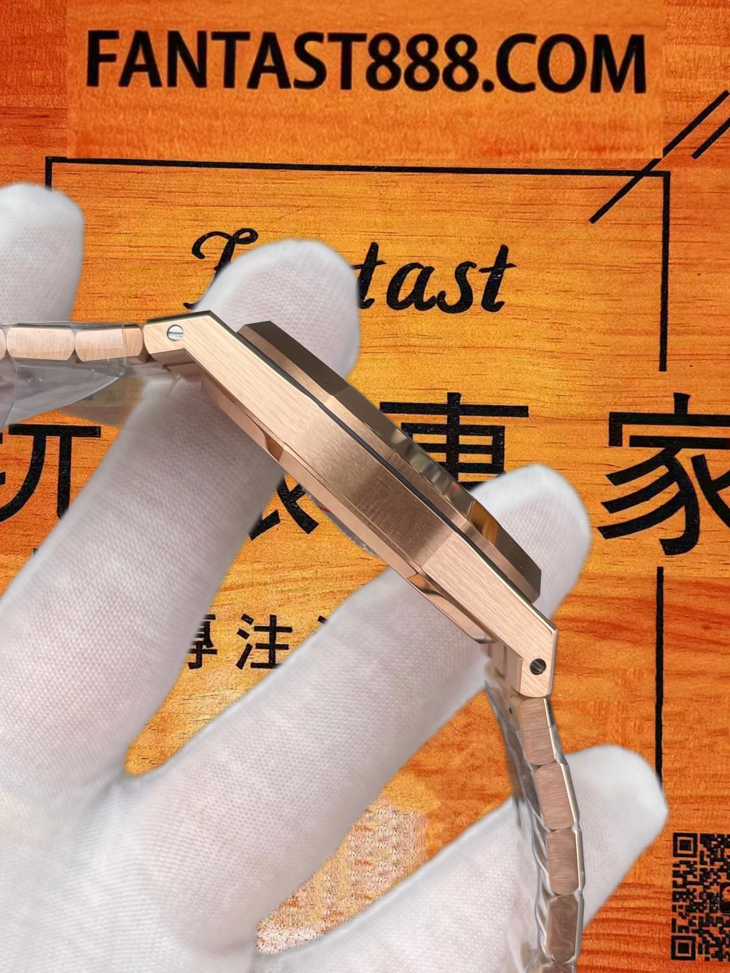 高仿OCTA廠愛彼Audemars Piguet皇家橡樹Royal Oak 15407ST鏤空41mm 18K玫瑰金八角殼/改製3132機芯+砝碼擺輪/正品公價¥800000 實拍 6