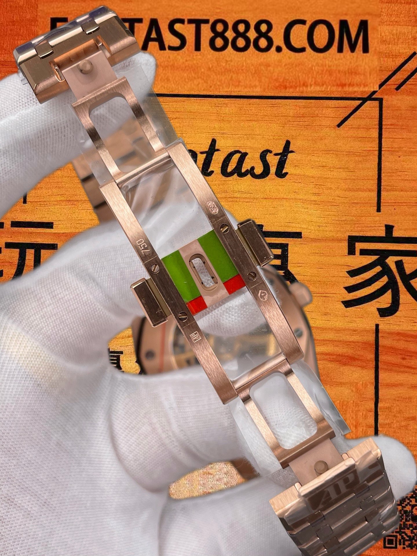 高仿OCTA廠愛彼Audemars Piguet皇家橡樹Royal Oak 15407ST鏤空41mm 18K玫瑰金八角殼/改製3132機芯+砝碼擺輪/正品公價¥800000 實拍 7