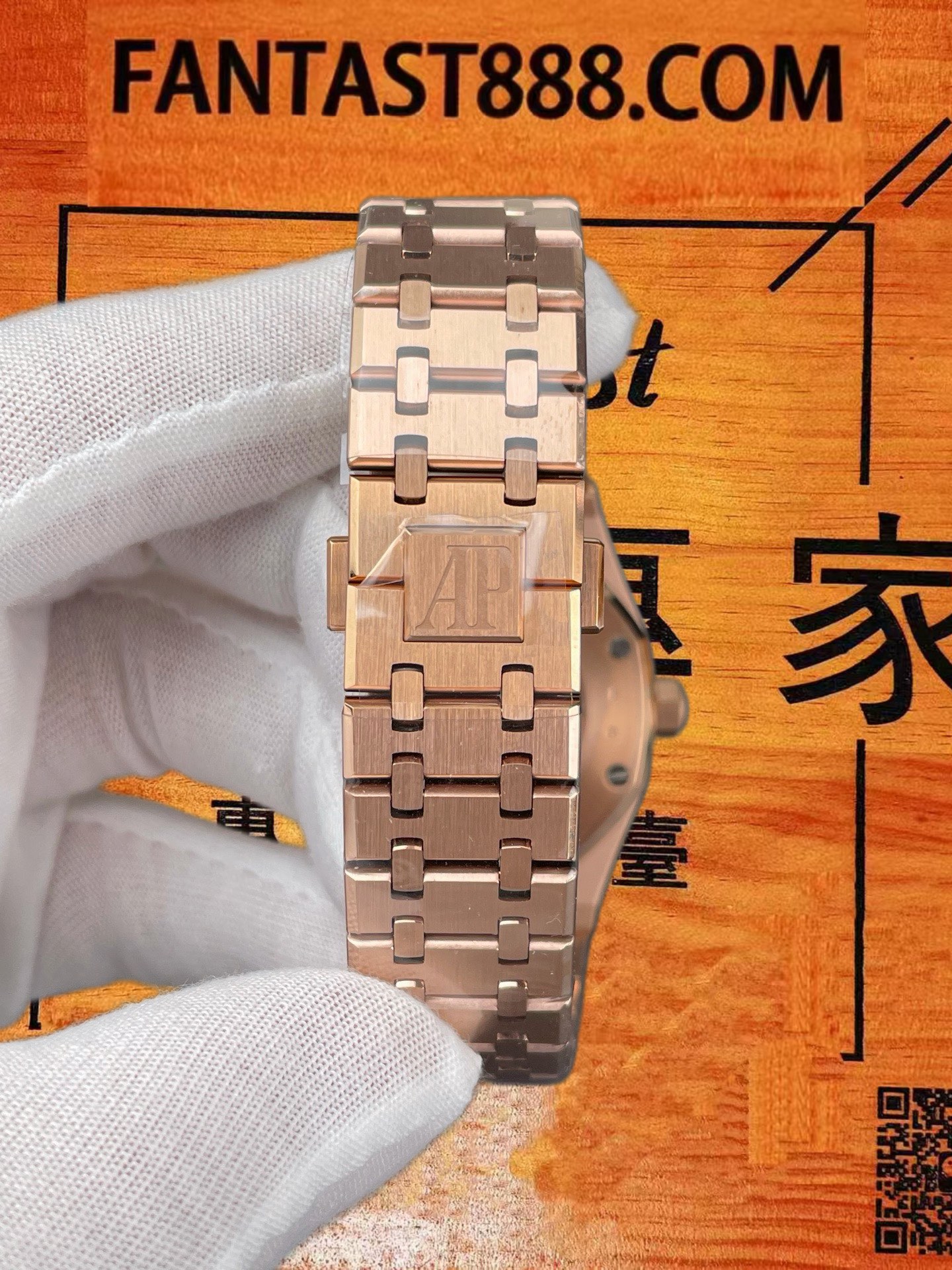 高仿OCTA廠愛彼Audemars Piguet皇家橡樹Royal Oak 15407ST鏤空41mm 18K玫瑰金八角殼/改製3132機芯+砝碼擺輪/正品公價¥800000 實拍 8