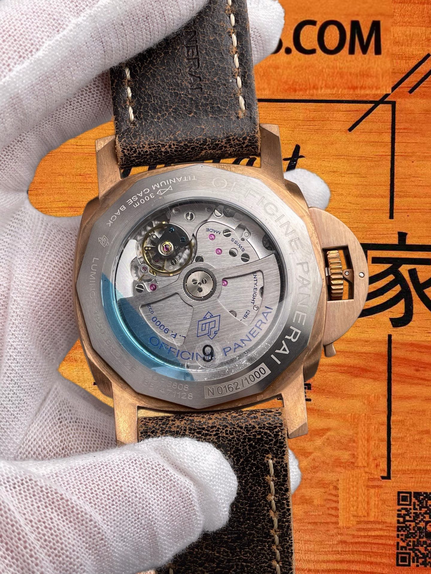 高仿VS廠沛納海Panerai Luminor Submersible PAM 382青銅潛航者47mm墨綠盤/VS P.9000復刻機芯72小時動儲300米防水/正品公價¥95000 實拍 5