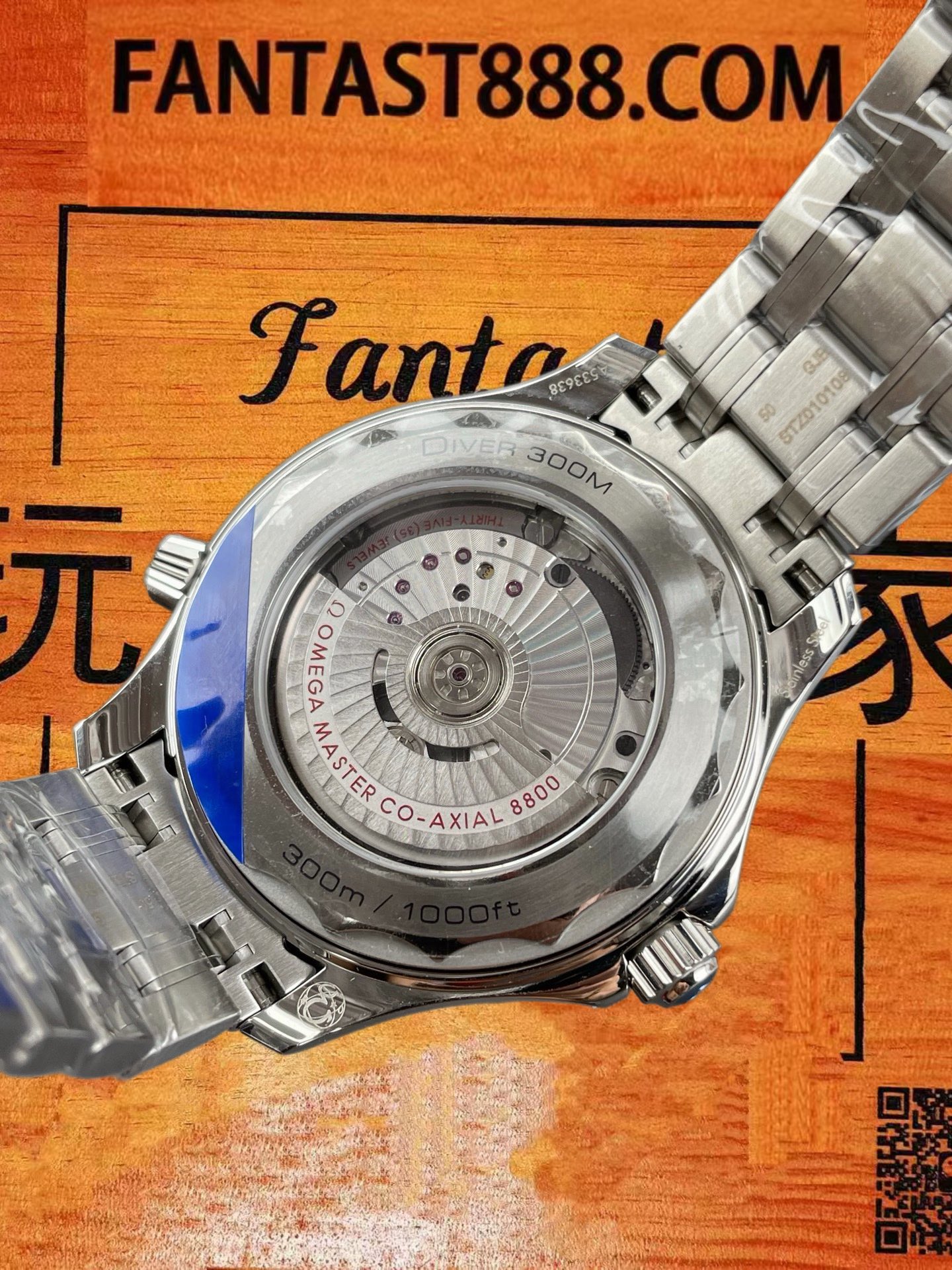 高仿OR廠歐米茄Omega海馬300黑盤42mm無卡度一體8800機芯雙表帶/陶瓷滾珠軸承/正品公價¥47000 實拍 3