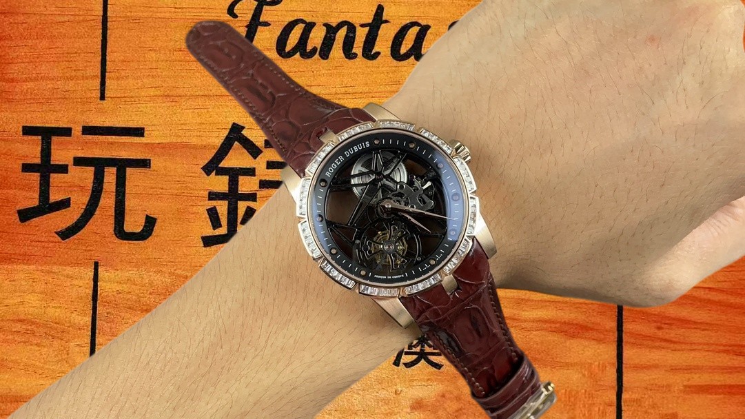 羅傑杜彼王者鑽圈鏤空陀飛輪42mm