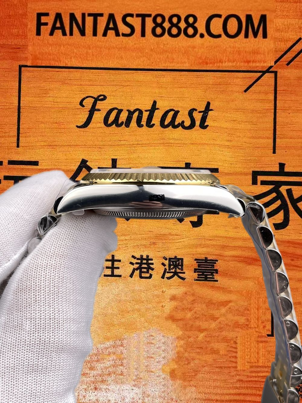 高仿ARF廠勞力士日誌鑽刻香檳 36mm實拍圖6