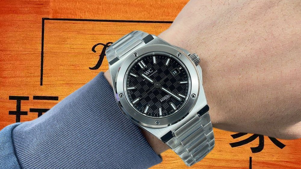 高仿V7廠IWC工程師黑格紋盤 40mm實拍圖2