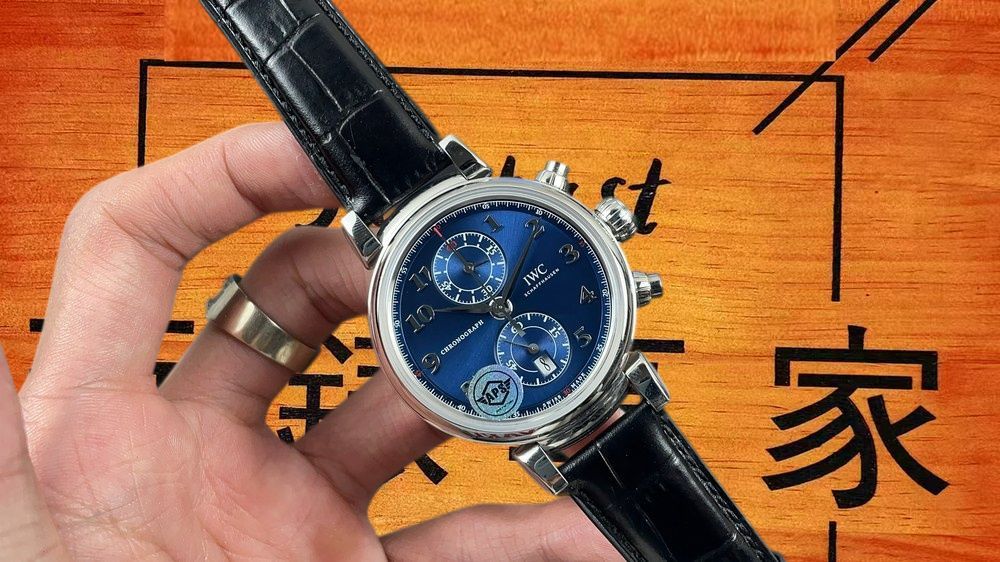 APS廠 IWC 達文西計時 藍盤