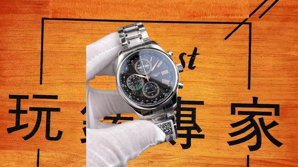 高仿AF廠浪琴名匠八針月相灰羅馬 42mm實拍圖2