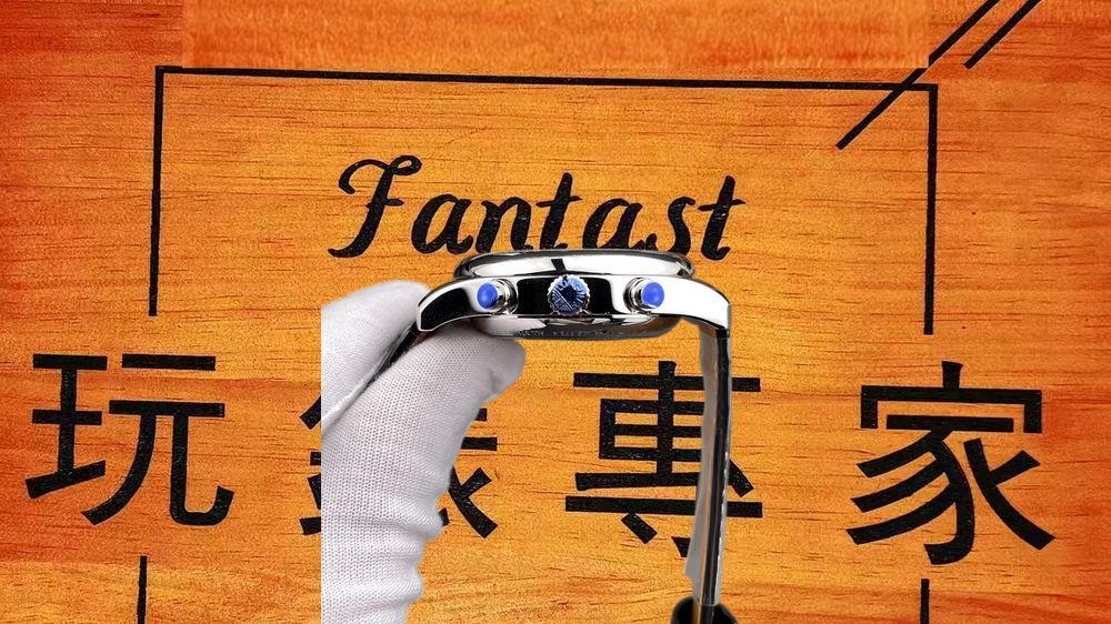 高仿AF廠浪琴名匠八針月相黑盤 42mm實拍圖6