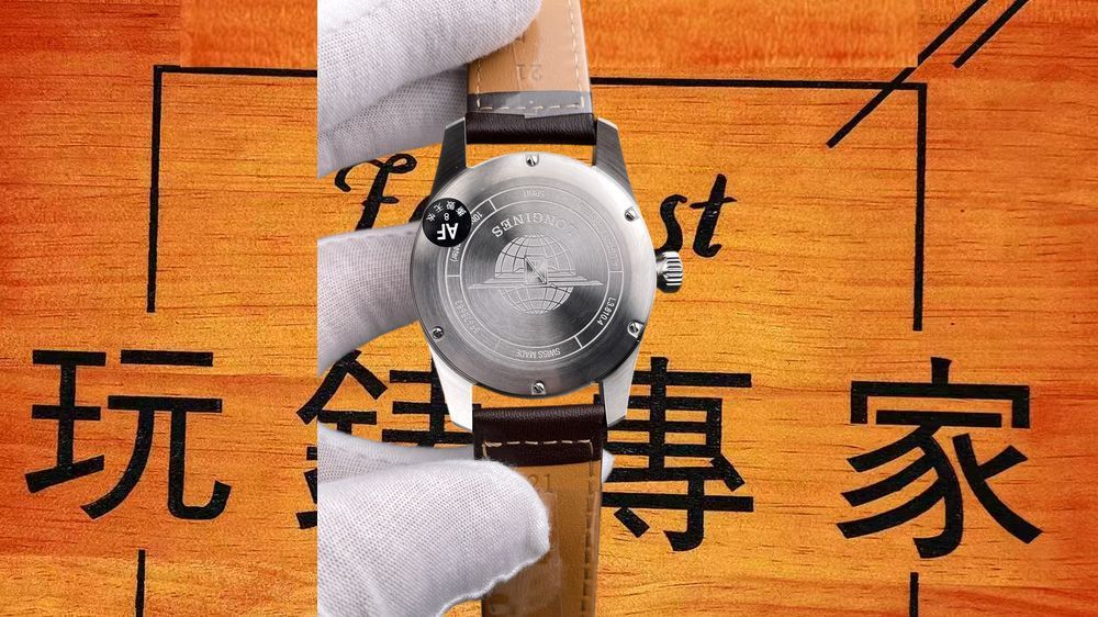 高仿AF廠浪琴先行者黑盤五星上將 40mm實拍圖5