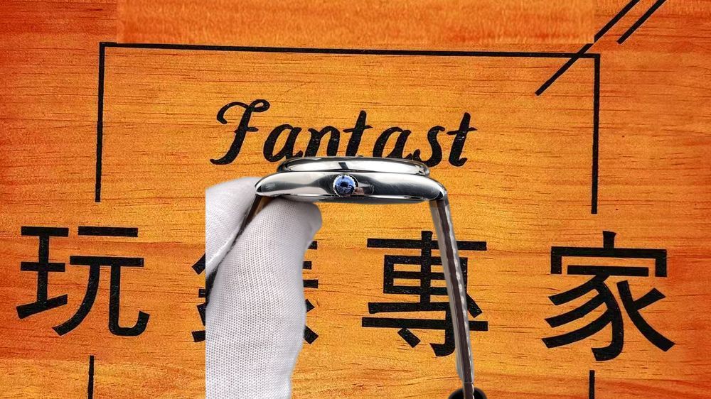 高仿AF廠浪琴名匠四針月相麥粒面皮帶 40mm實拍圖4
