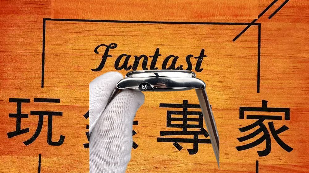 高仿AF廠浪琴名匠四針月相麥粒面皮帶 40mm實拍圖6