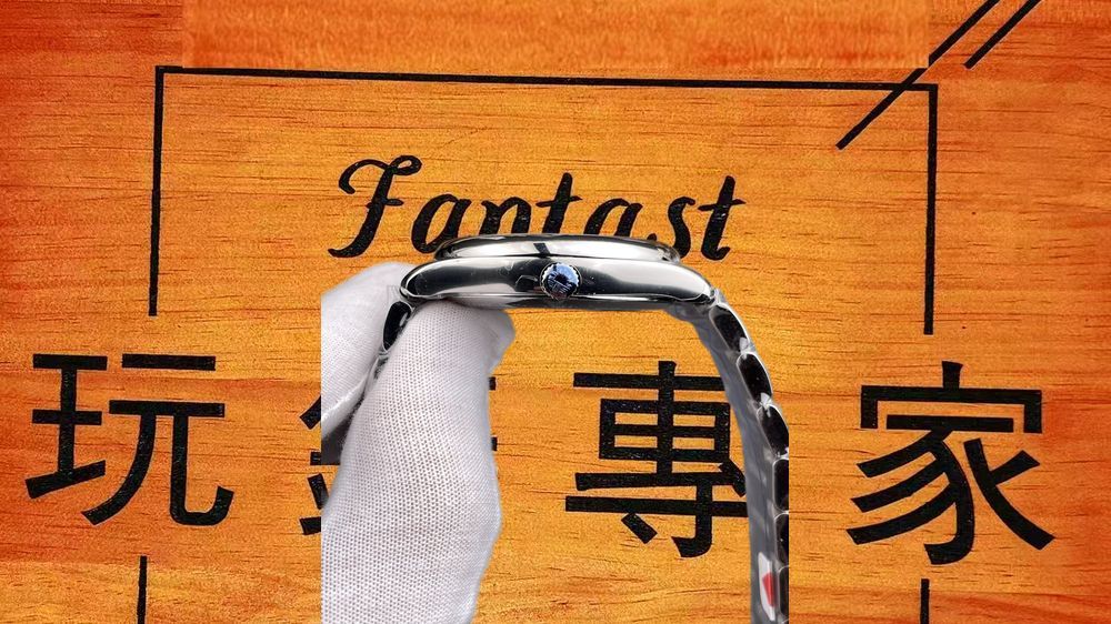 高仿AF廠浪琴名匠四針月相麥粒面鋼鏈 40mm實拍圖6