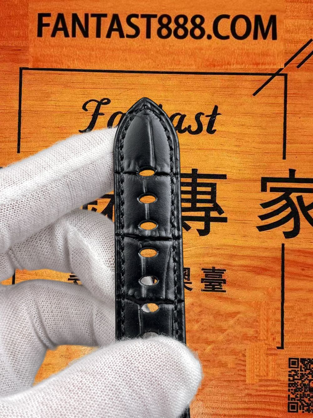 高仿VS廠沛納海PAM1249白盤金刻度鱷魚皮 42mm實拍圖7