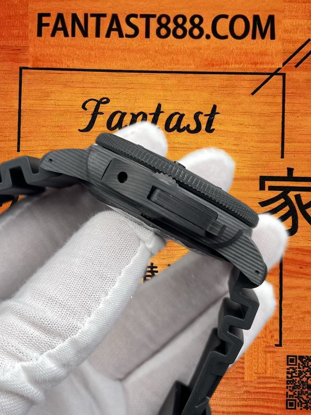 高仿VS廠沛納海潛行PAM616碳纖維藍秒針 47mm實拍圖6