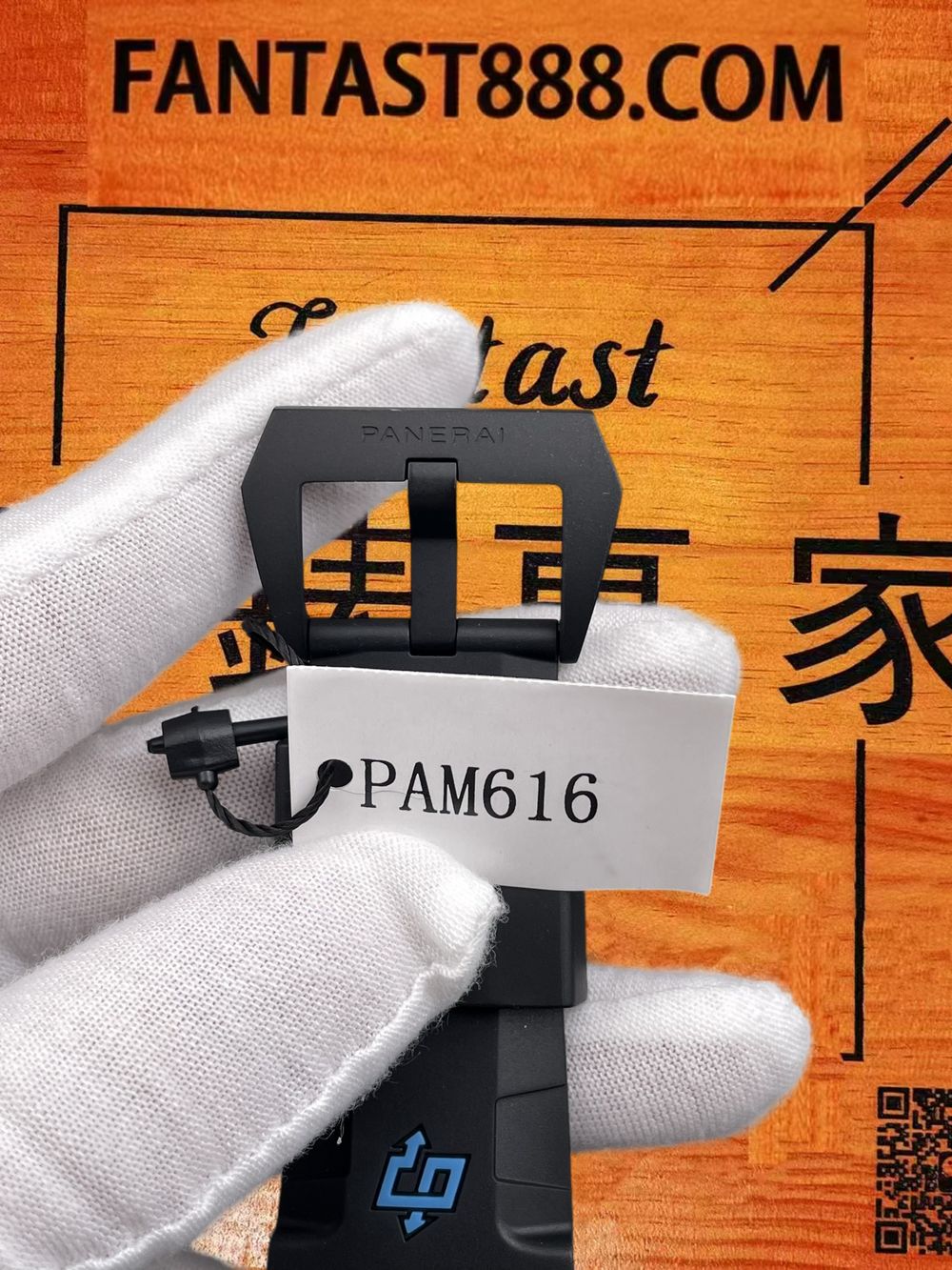 高仿VS廠沛納海潛行PAM616碳纖維藍秒針 47mm實拍圖7