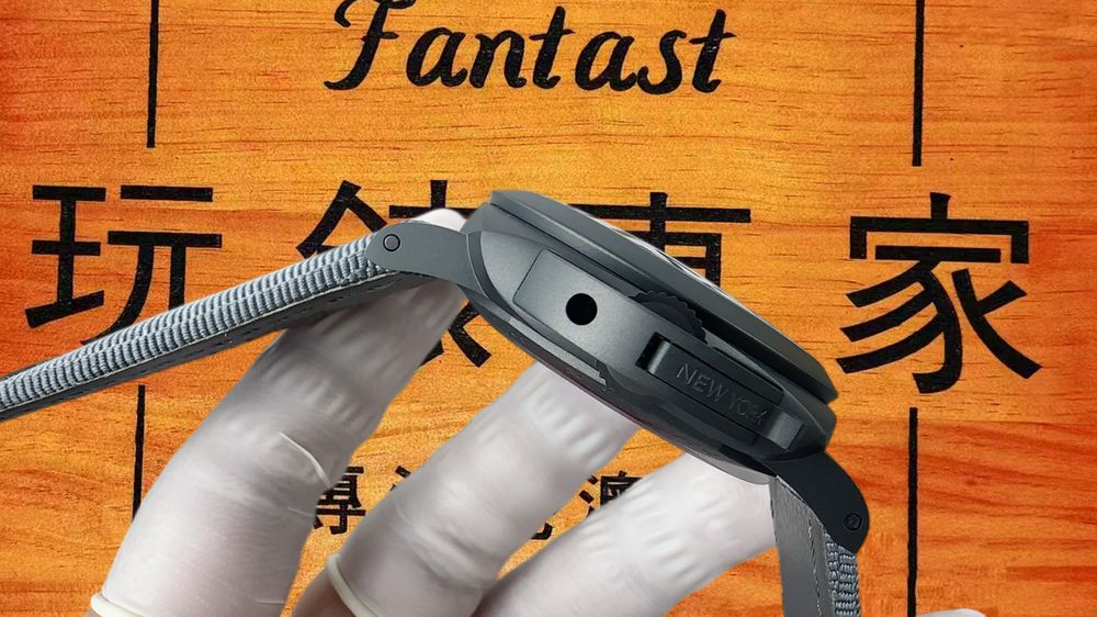 高仿VS廠沛納海PAM1467鈦DLC紐約限量兩地時 44mm實拍圖6