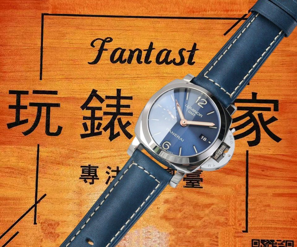 高仿VS廠沛納海廬米諾GMT PAM688藍盤金針 42mm實拍圖1